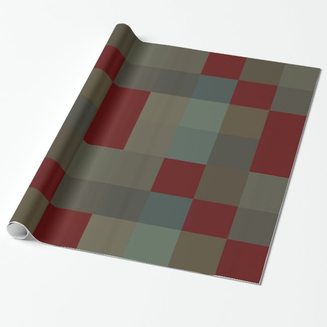 Papier Cadeau Design Masculine de Noël (Déroulé)