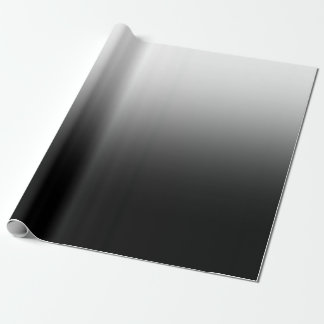 Papier Cadeau Design minimaliste moderne à dégradé noir et blanc