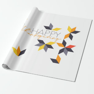 Papier Cadeau Design moderne et gai du Bon thanksgiving