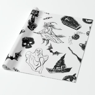 Papier Cadeau Design motif d'Halloween