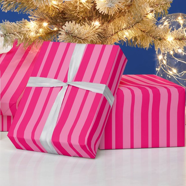 Papier Cadeau Design Motif léger et rose chaud (Créateur téléchargé)