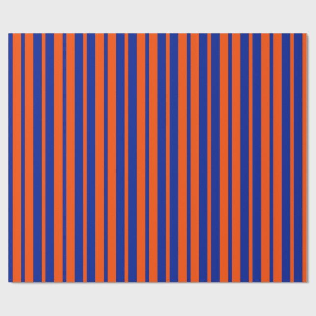 Papier Cadeau Design Motif Orange Blue (Plat)