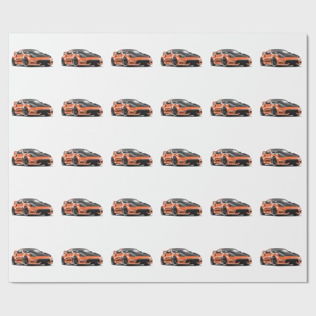 Papier Cadeau dessin 370z (Plat)