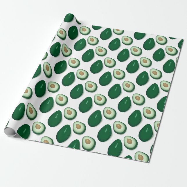 Papier Cadeau Dessin Avocado (Déroulé)