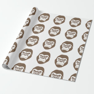 Papier Cadeau Dessin de bande dessinée de gorille