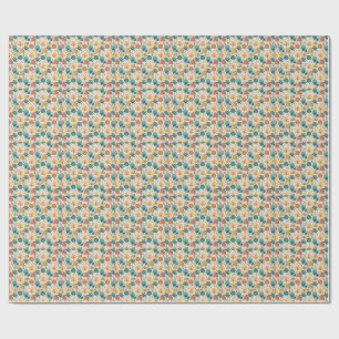 Papier Cadeau Dessin de palmiers tropicaux d'été et de soleil gé