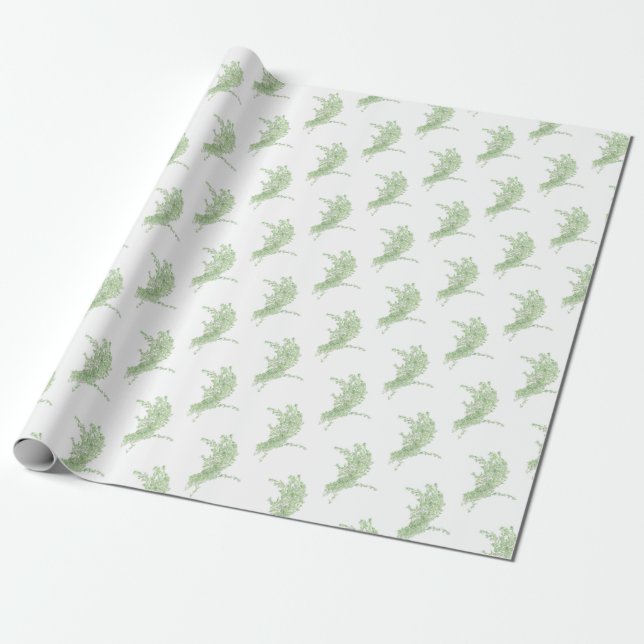 Papier Cadeau Dessin de Thym (Déroulé)