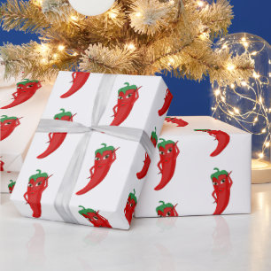 Papier Cadeau Dessin Motif Hot Pepper Diva