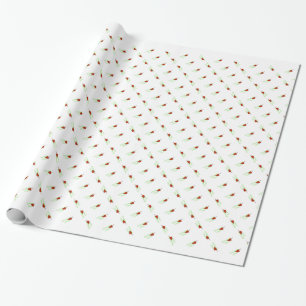 PAPIER CADEAU "DESSUS DE POM-POM GIRL D'ACCLAMATION DE NOËL