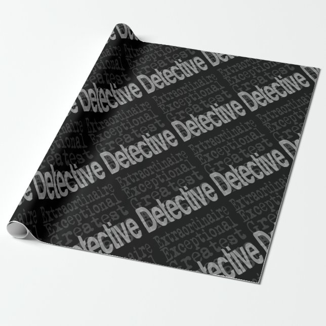 Papier Cadeau Détective Extraordinaire (Déroulé)