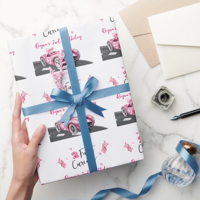 Papier Cadeau Deux Anniversaire Rapides Curieux  (Cadeaux)