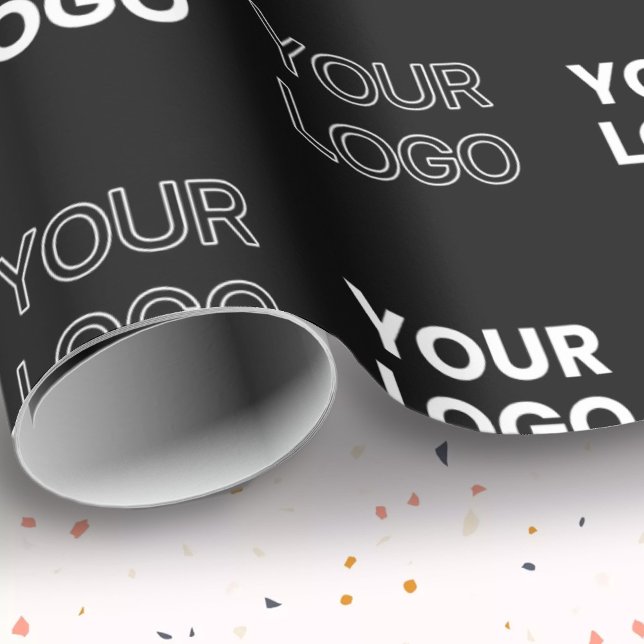 Papier Cadeau Deux logos ou images Motif répétitif (Créateur téléchargé)