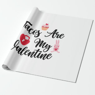 Papier Cadeau Deux Tacos Cadeaux Sont Mon Valentin