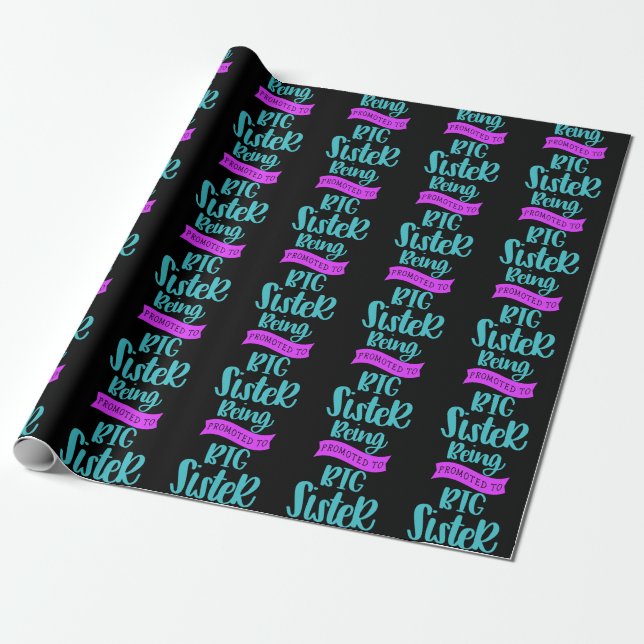Papier Cadeau Devenir Grande Soeur (Déroulé)