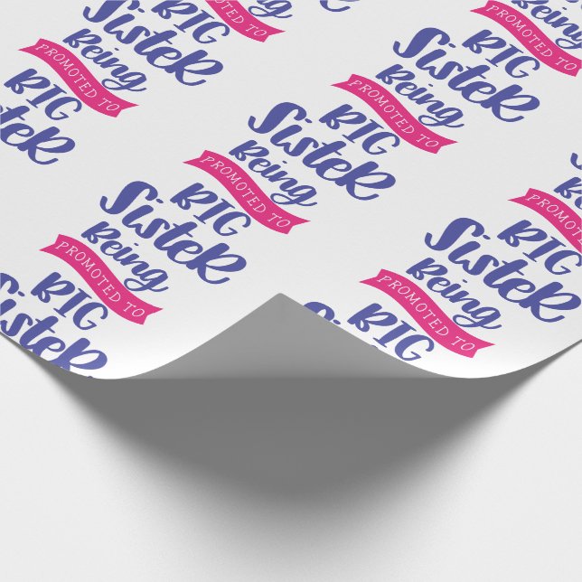 Papier Cadeau Devenue Grande Soeur (Coin)