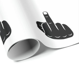 Papier Cadeau Devil Horns sign language pictogram for rock music