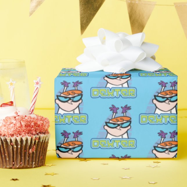 Papier Cadeau Dexter Character Name Graphic (Fête d'anniversaire)