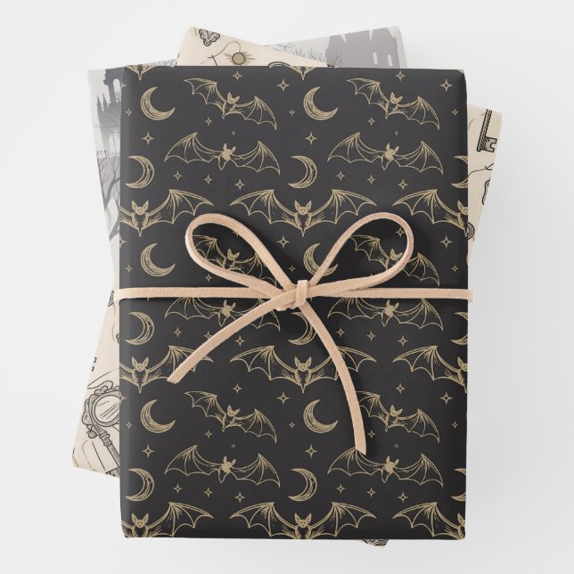 papier cadeau d'Halloween (En situation)
