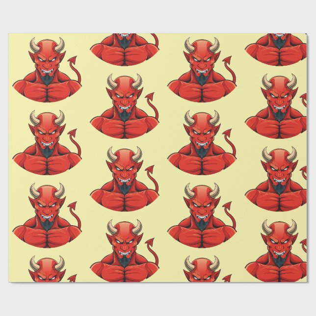 Papier Cadeau Diable  (Plat)