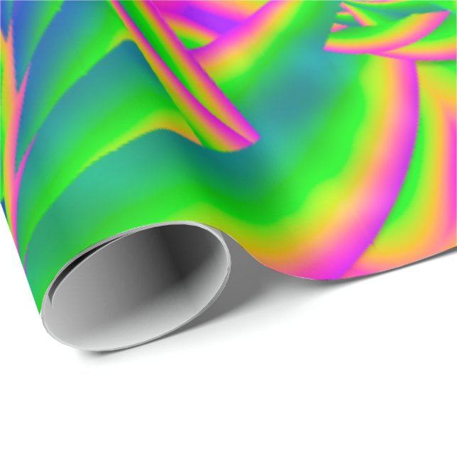 Papier Cadeau Dingleberries Psychédélique Verre fusionné (Coin rond)