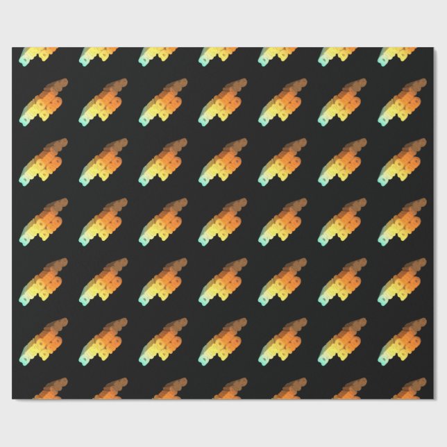 Papier Cadeau Dinomite Papa Mots (Plat)