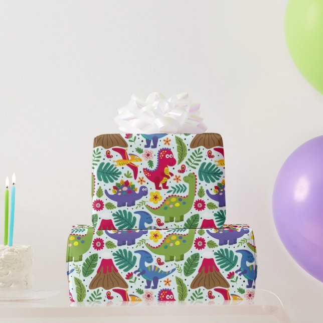 Papier Cadeau Dino's (Cadeaux de fête)