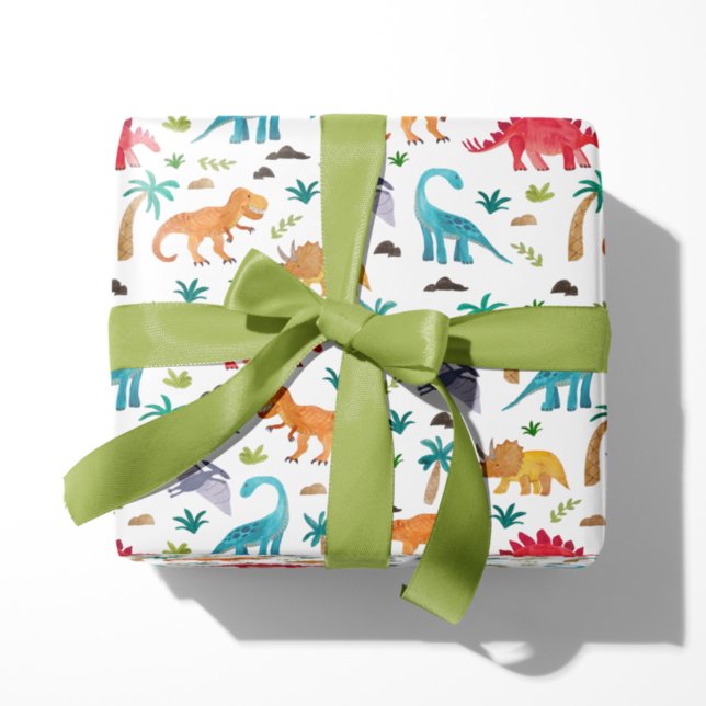 Papier Cadeau Dinos Peints (Créateur téléchargé)