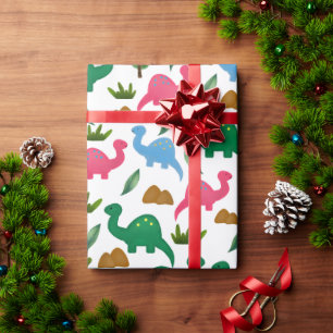 Papier Cadeau Dinos Peints