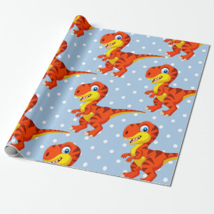Papier Cadeau Dinosaur Cool T Rex Boy