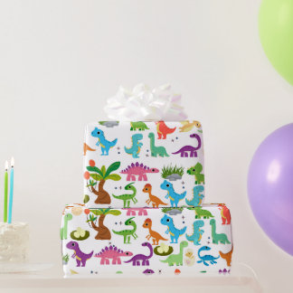Papier Cadeau Dinosaur T-Rex Dino Cadeau Anniversaire