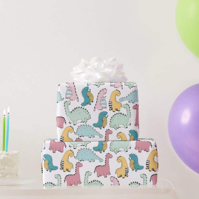 Papier Cadeau Dinosaure  (Cadeaux de fête)