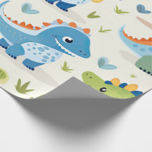 Dinosaure coloré mignon Motif bébé