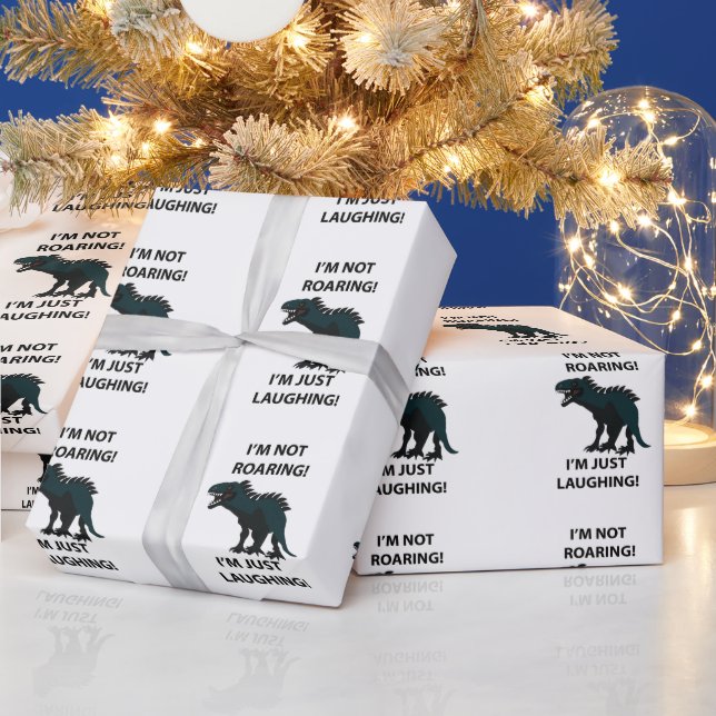Papier Cadeau Dinosaure drôle (Vacances)