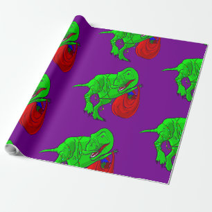 Papier Cadeau dinosaure tyrannosaurus rex