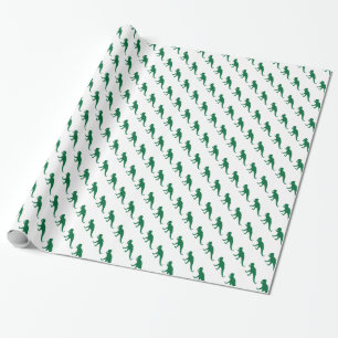 Papier Cadeau Dinosaure vert