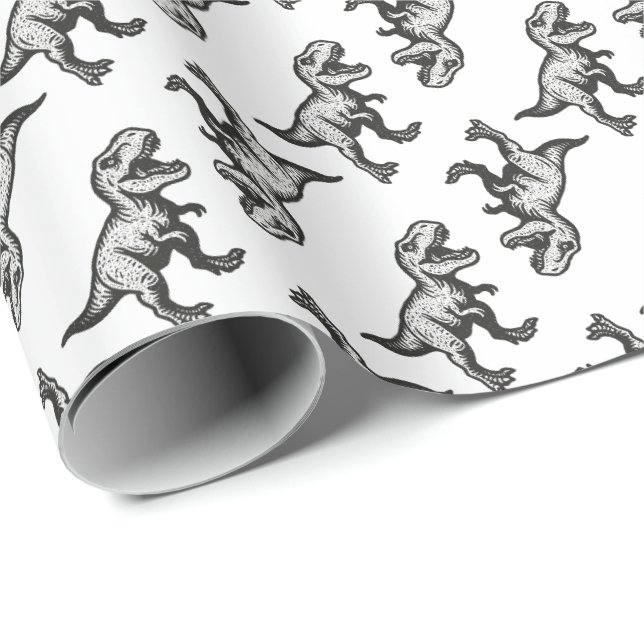Papier Cadeau Dinosaures (Coin rond)