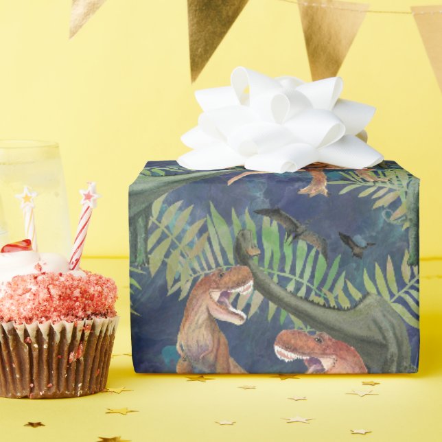 Papier Cadeau Dinosaures (Fête d'anniversaire)