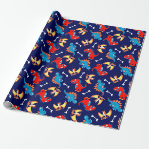 Papier Cadeau Dinosaures mignons