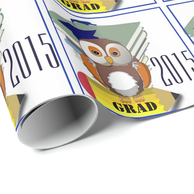 Papier Cadeau Diplômé 2015 (Coin rond)
