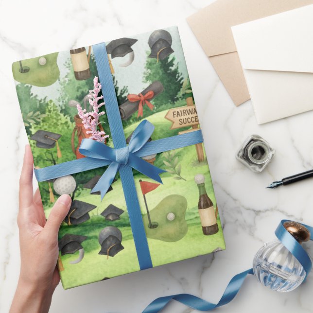 Papier Cadeau Diplôme de golf thématisé pour golfeur amateur de  (Cadeaux)