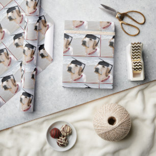 Papier Cadeau Diplômé Labrador Retriever avec bonnet