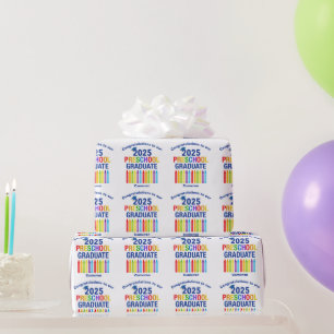 Papier Cadeau Diplômé personnalisé de maternelle 2025 mignon