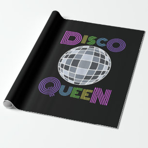 Papier Cadeau Disco Queen Dancing les années 70 1970 Costume Dis