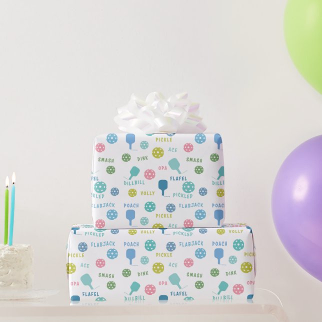 Papier Cadeau Discours de Pickleball amusant (Cadeaux de fête)