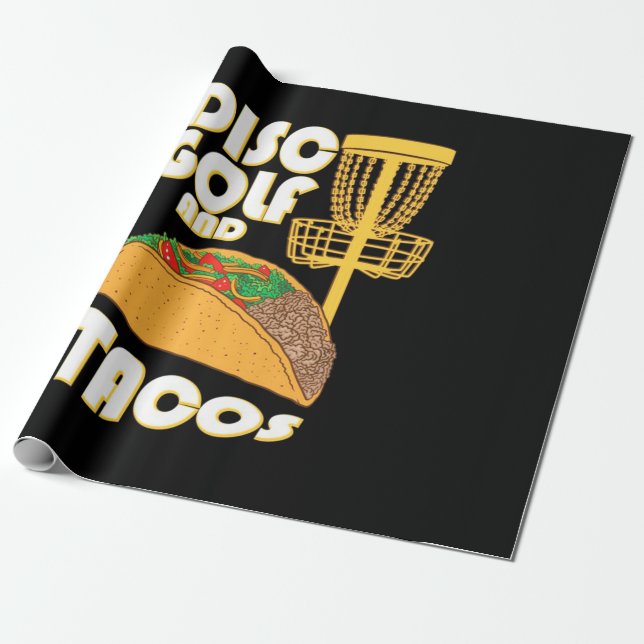 Papier Cadeau Disque Golf Et Tacos (Déroulé)