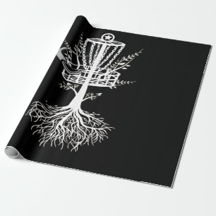 Papier Cadeau Disque Golf Panier Arbre Frisbee Racine
