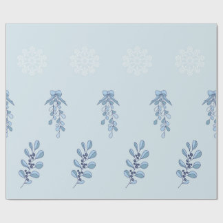 Papier Cadeau Ditsy Snowflake pattern backgrounds textures