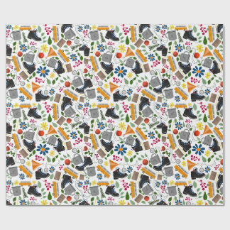 Papier Cadeau Ditzy Whimsical Motif