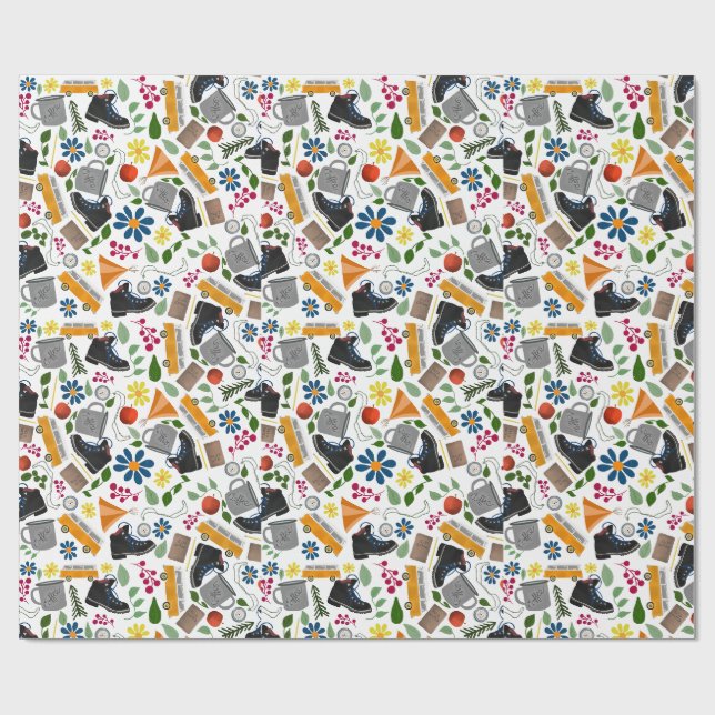 Papier Cadeau Ditzy Whimsical Motif (Plat)