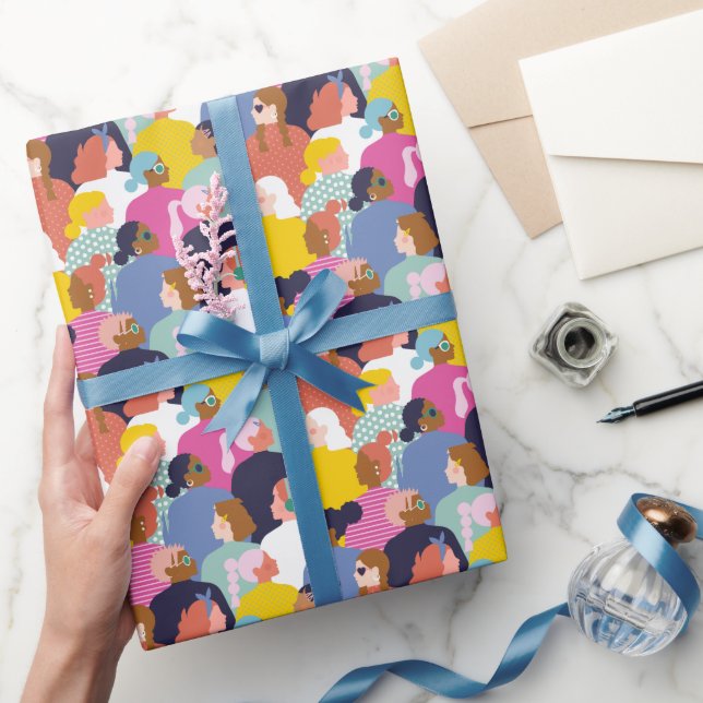 Papier Cadeau Diversité des femmes - Femmes de diverses races (Cadeaux)